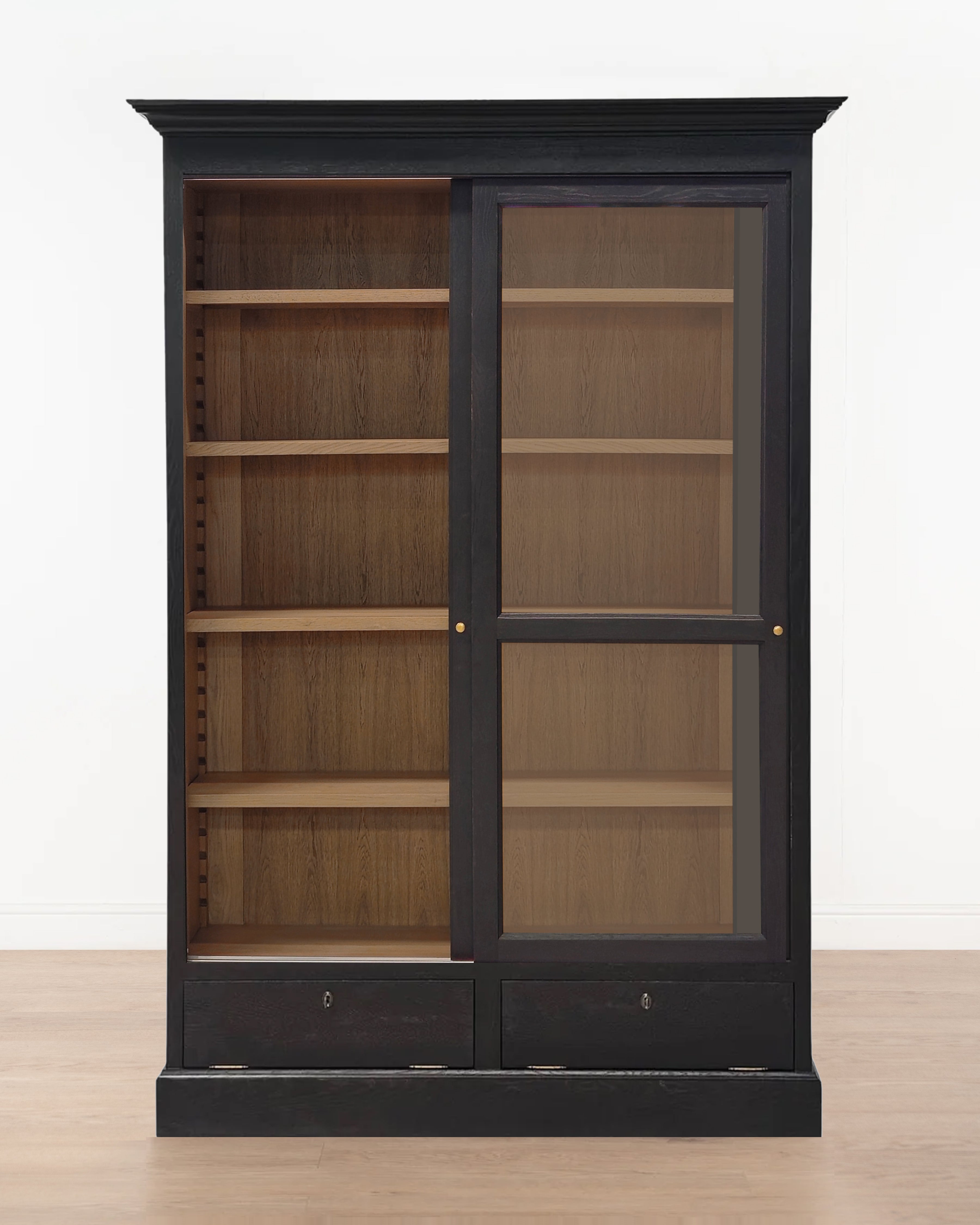 Hampshire Bookcase with Sliding Door