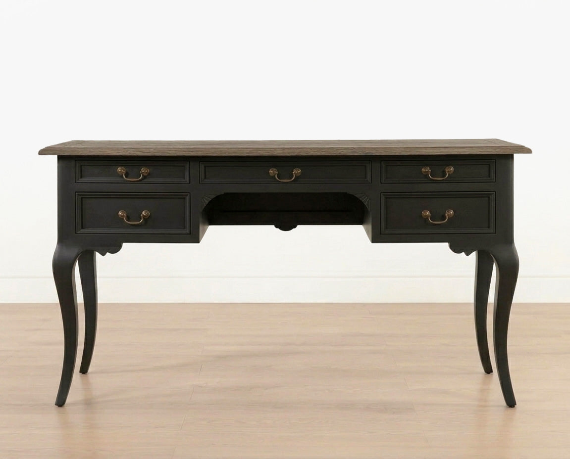 Normandy writing table - 5 drawer