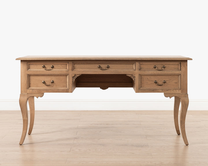 Normandy writing table - 5 drawer