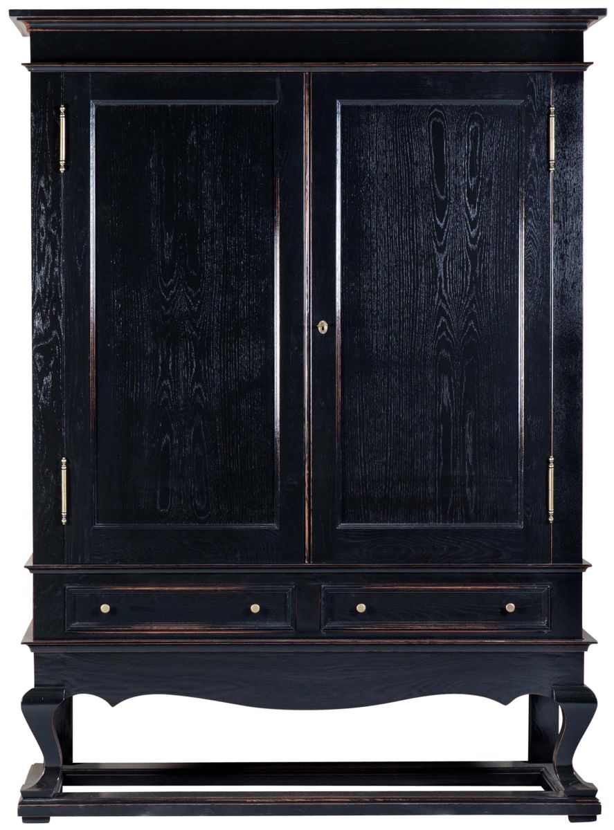 Shanghai drinks cabinet | Black Lacquer
