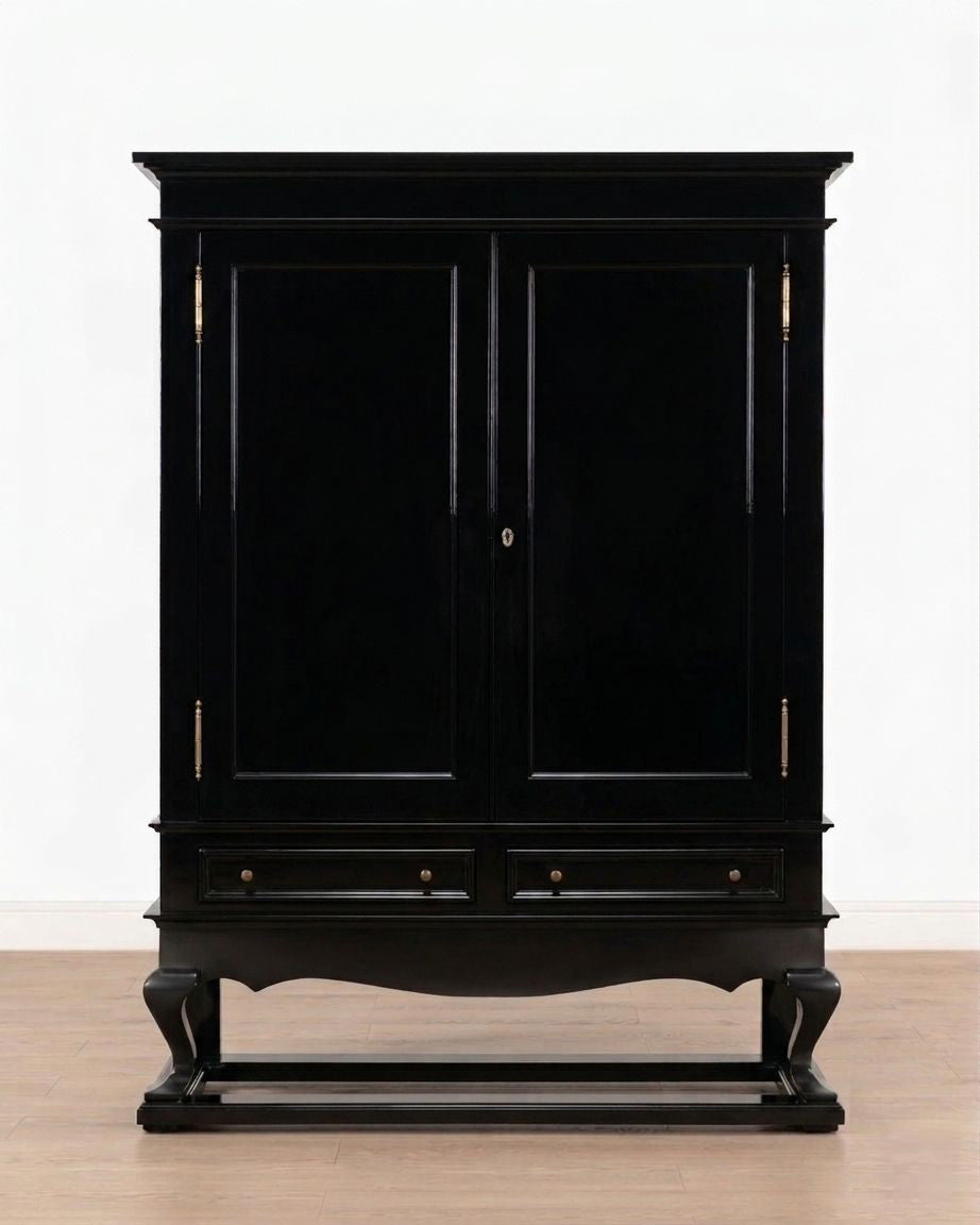 Shanghai drinks cabinet | Black Lacquer