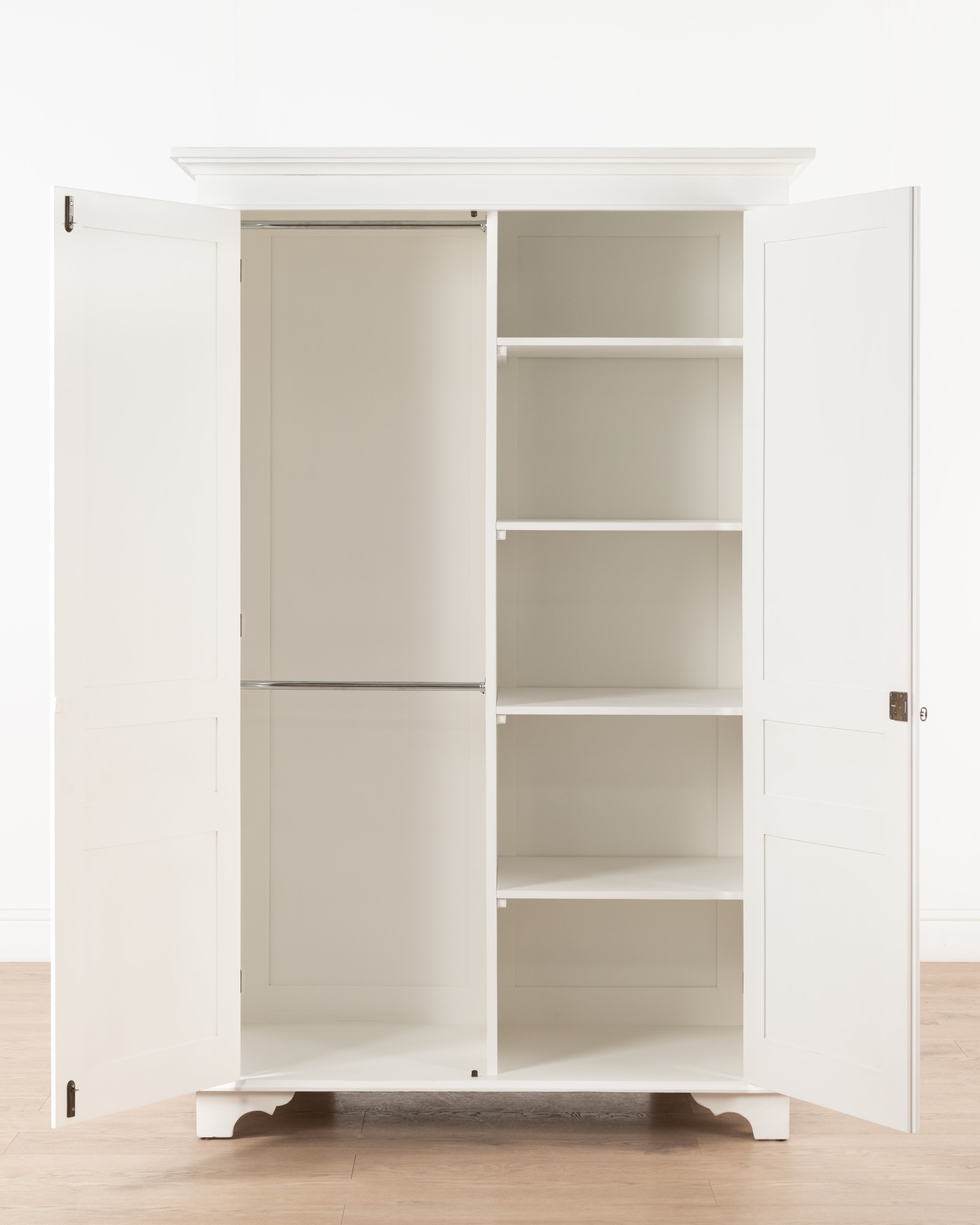 Normandy wardrobe hanging & shelves
