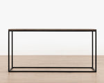 Manhattan Console table | Antique Weathered Oak & Black Matt