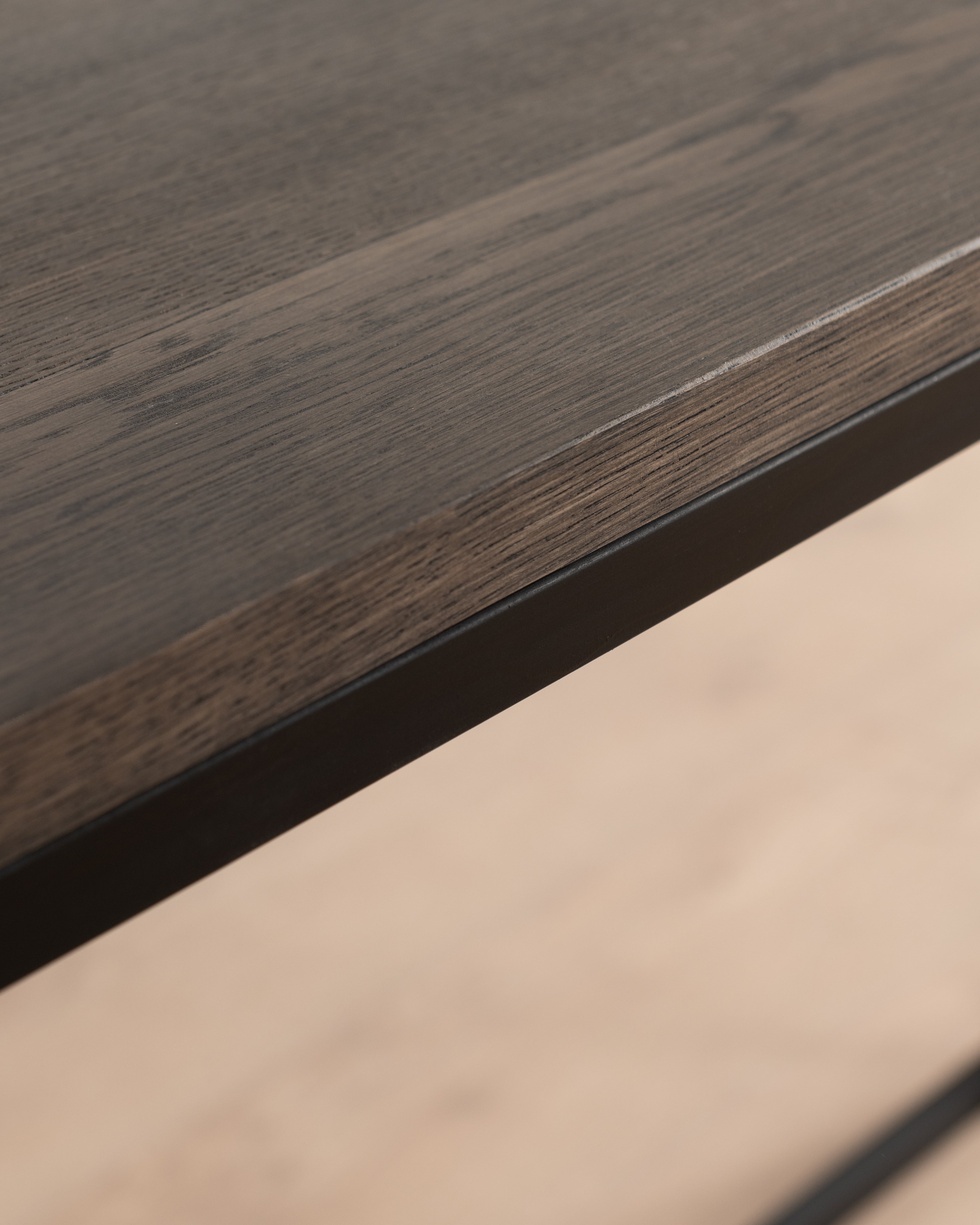 Manhattan Console table | Antique Weathered Oak & Black Matt