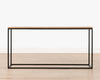 Manhattan Console | Weathered Oak & Black Matt