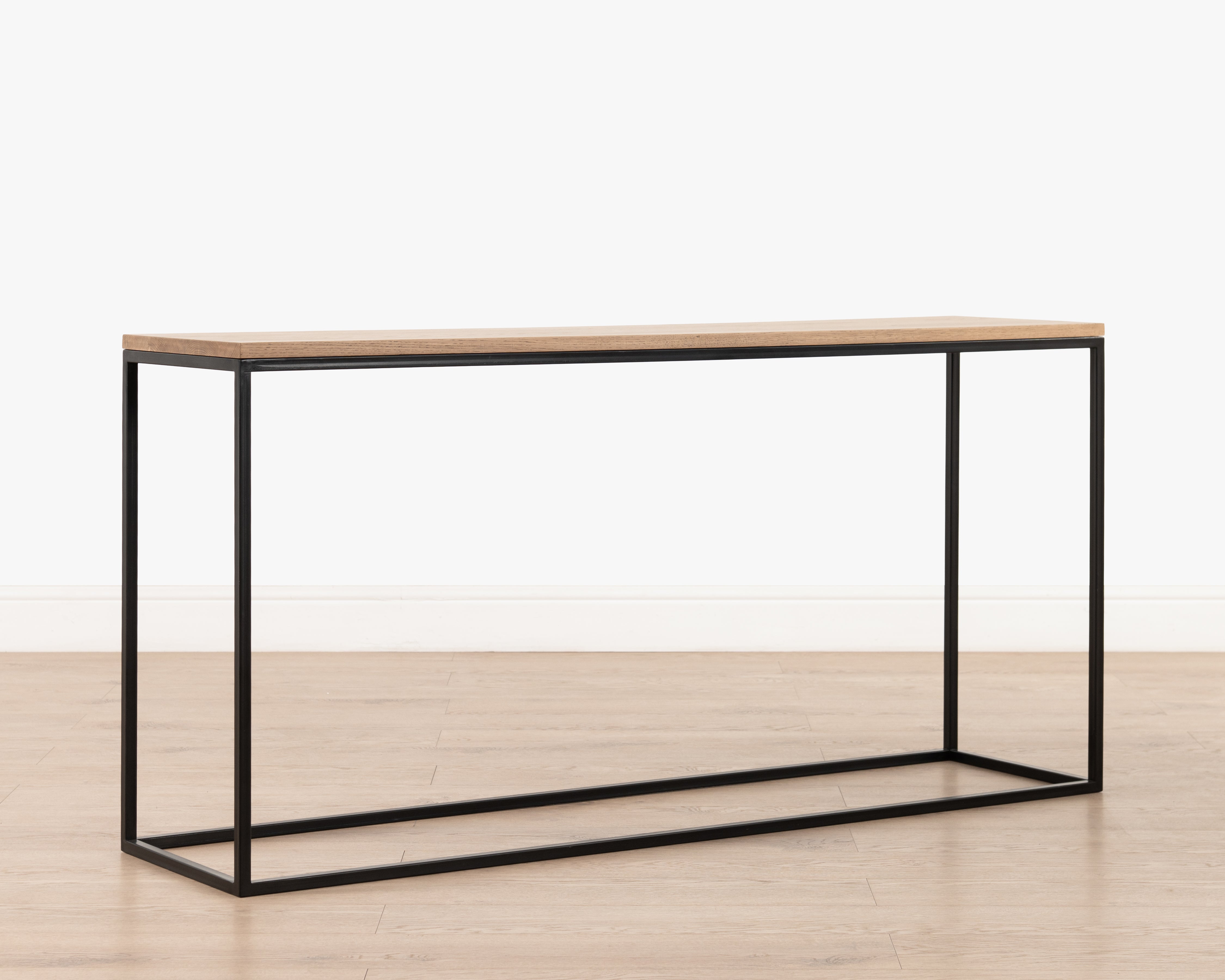 Manhattan Console | Weathered Oak & Black Matt