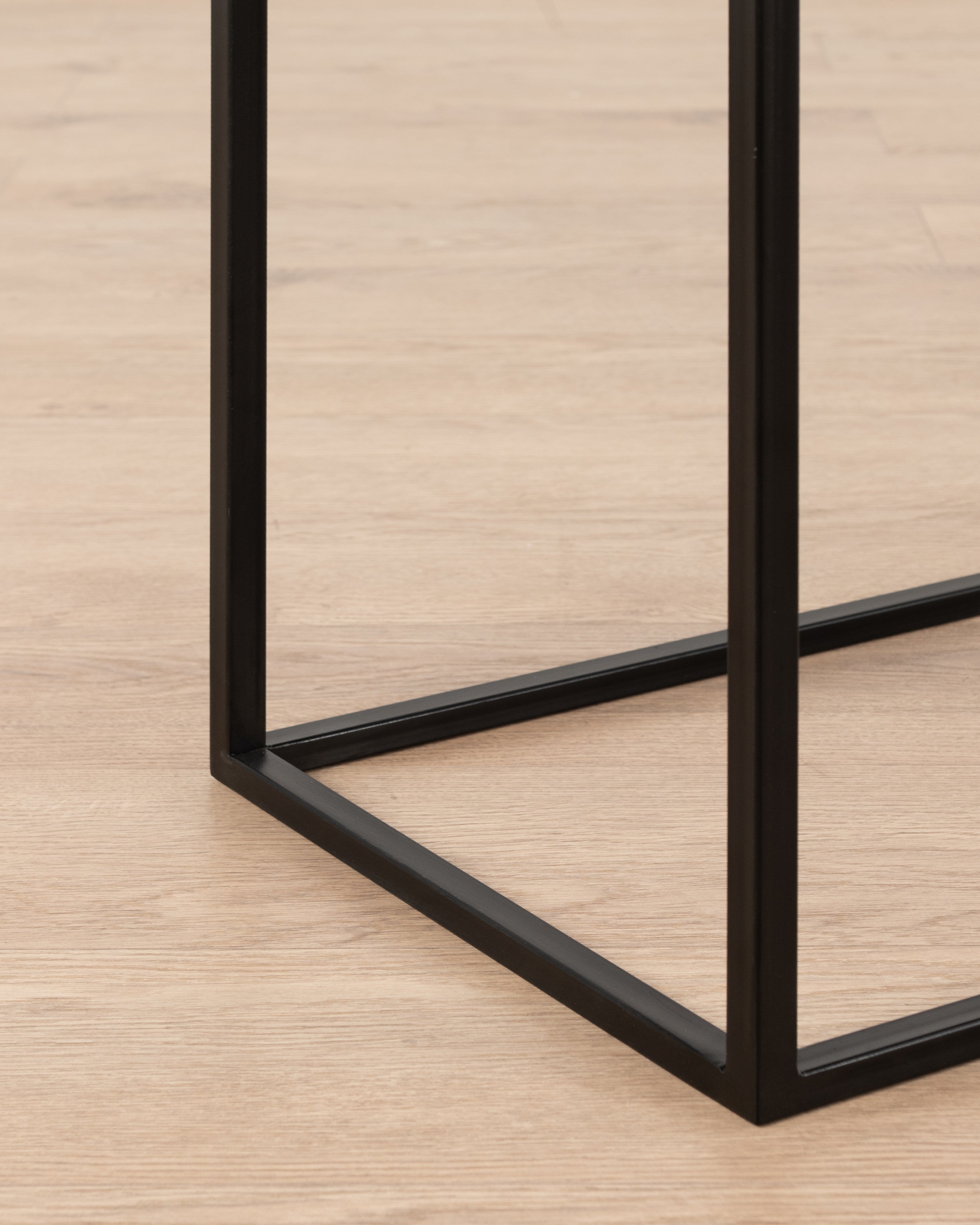 Manhattan Console | Weathered Oak & Black Matt
