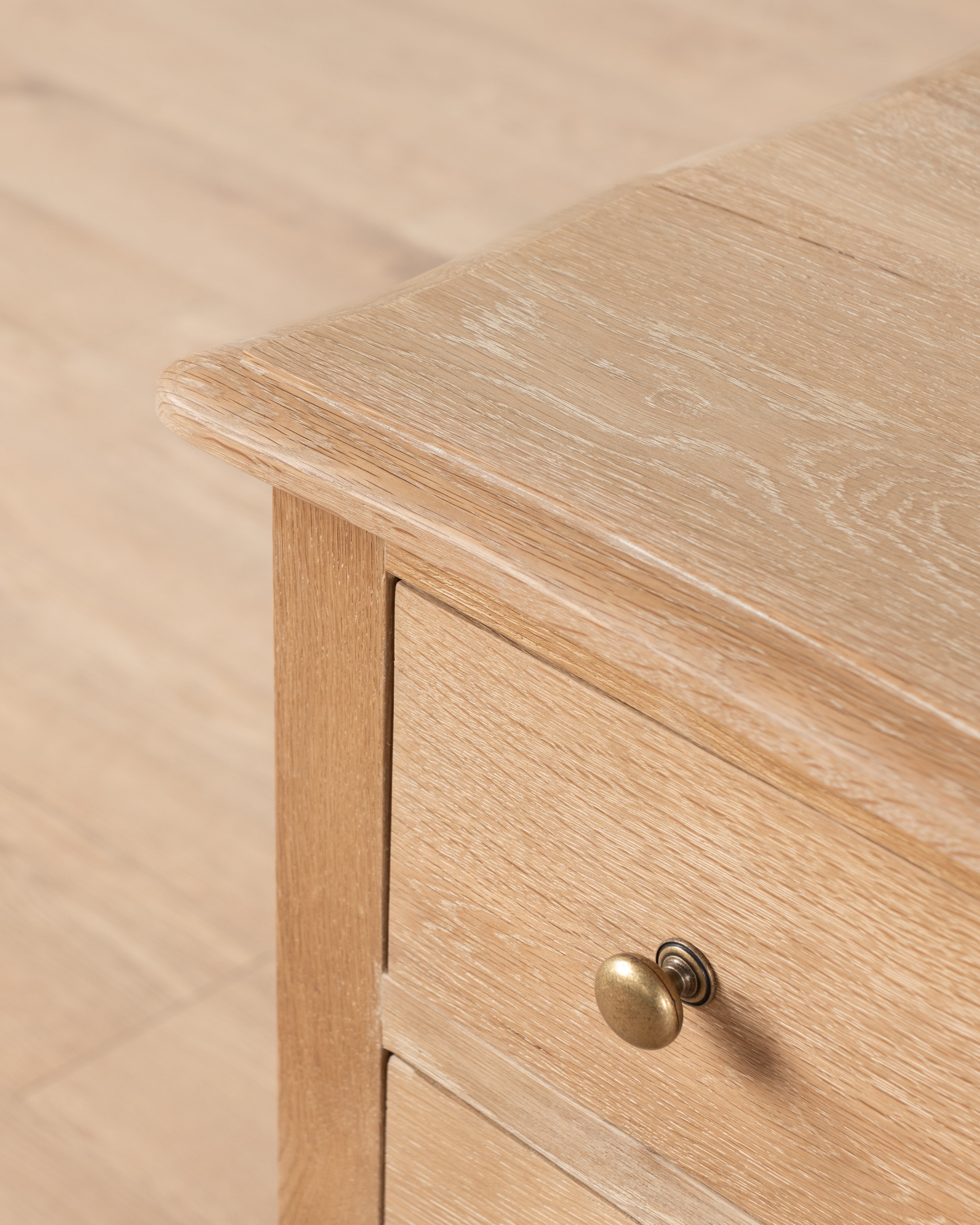 Normandy Cab Leg 3 Drawer Pedestal