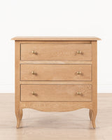 Normandy Cab Leg 3 Drawer Pedestal