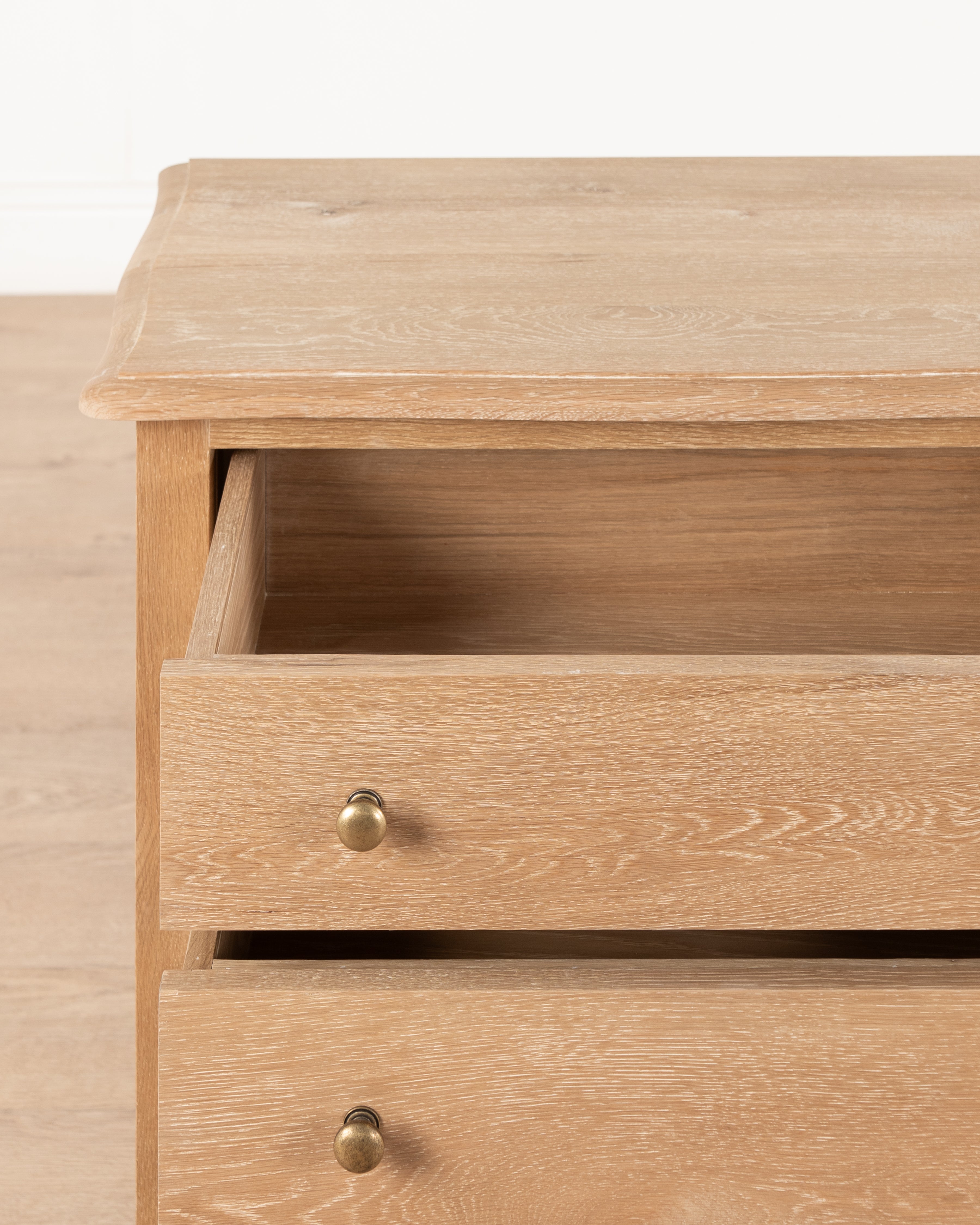 Normandy Cab Leg 3 Drawer Pedestal