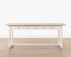 Oxford desk | White washed Oak & Antique White