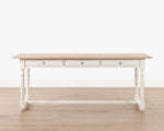 Oxford desk | White washed Oak & Antique White