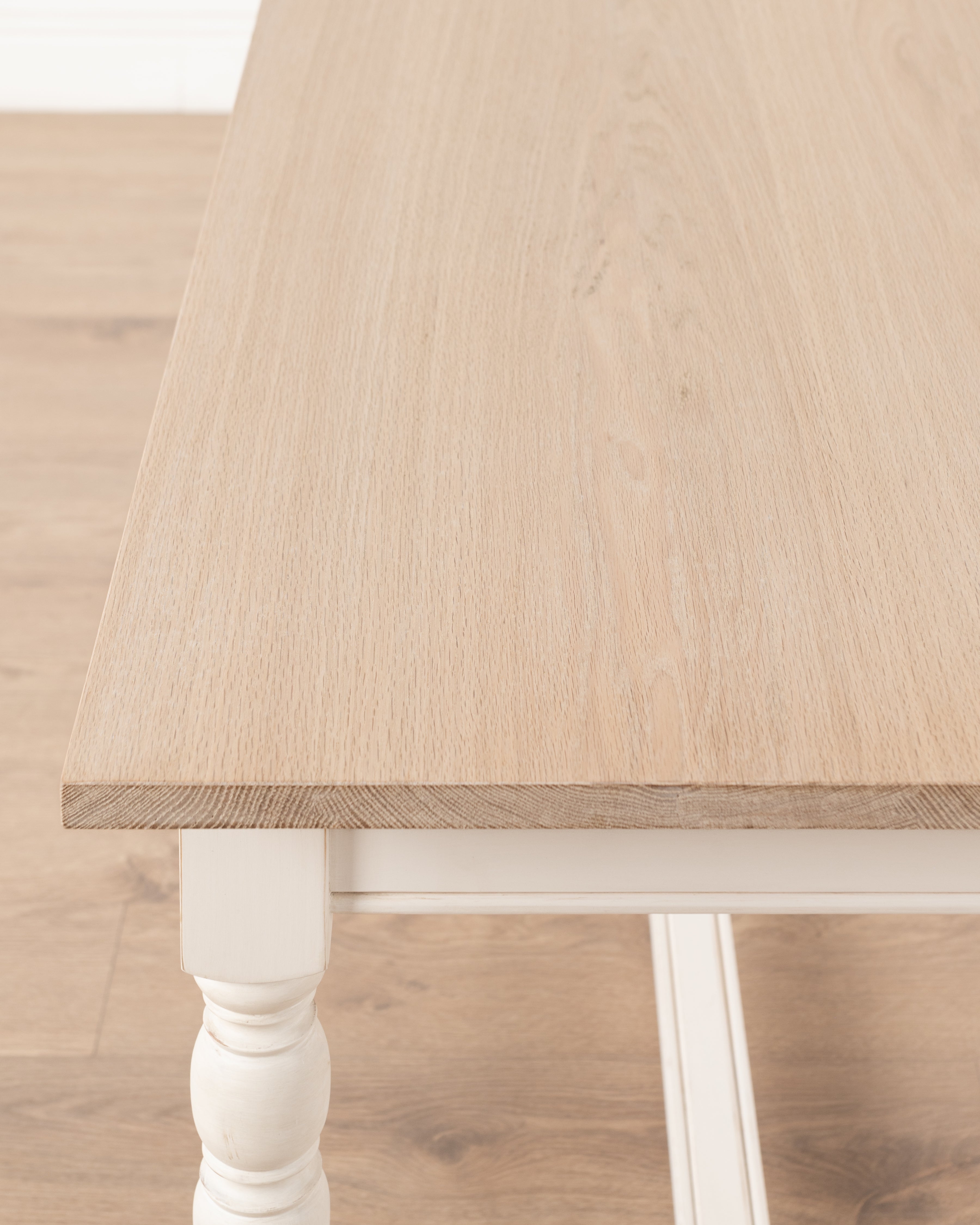Oxford desk | White washed Oak & Antique White