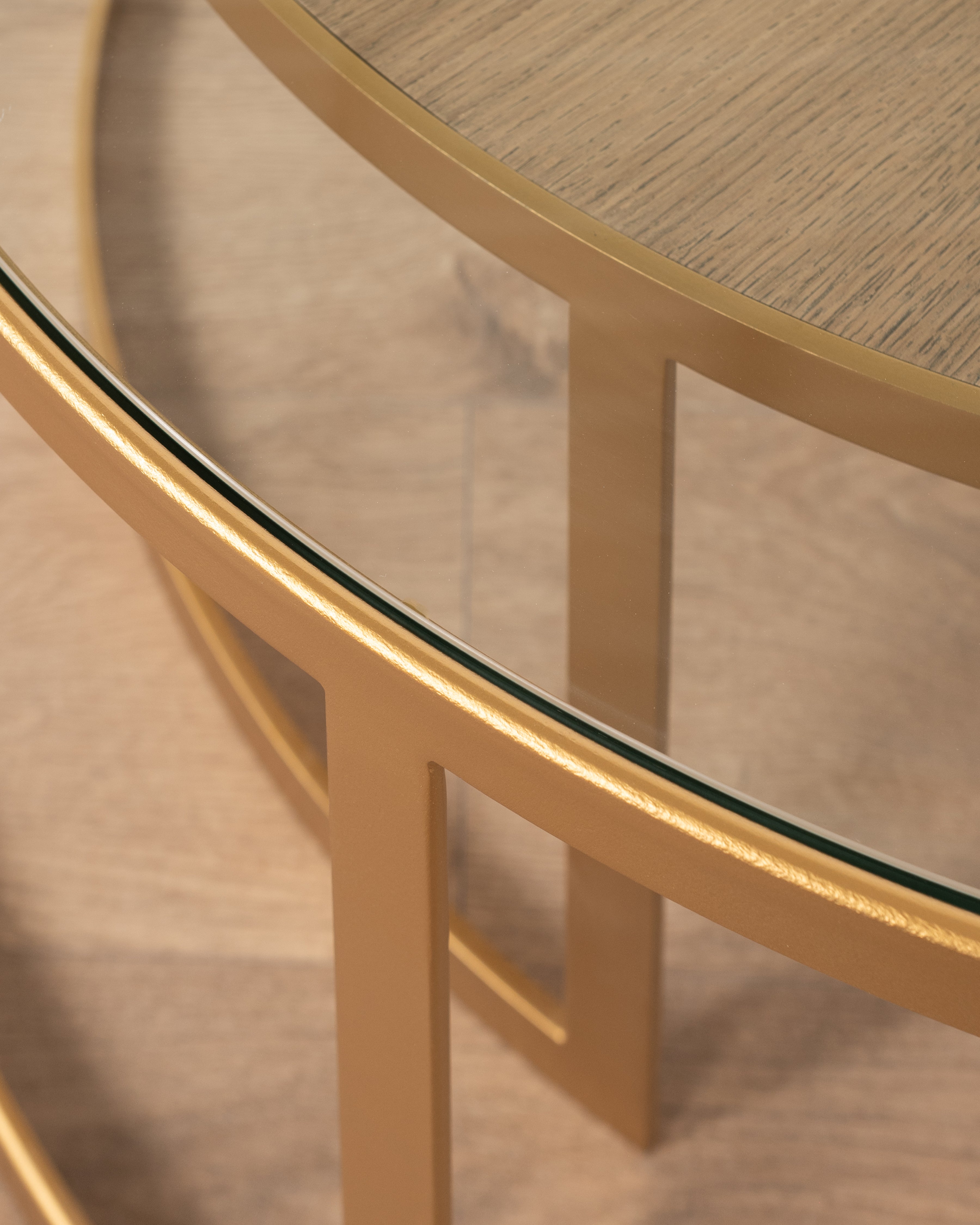 Manhattan Nested Coffee Table | Gold