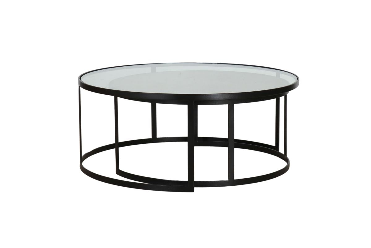 Manhattan Nested Coffee table with glass top