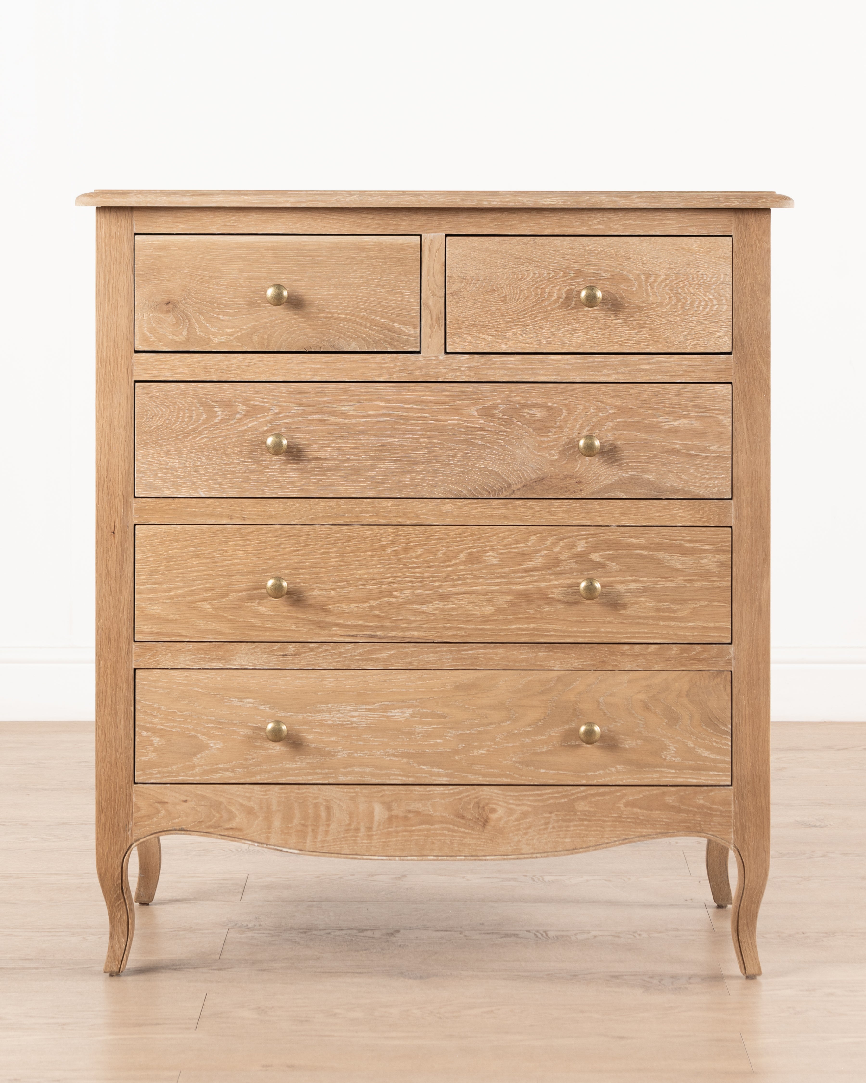 Normandy Cab Leg 5 Drawer Chest