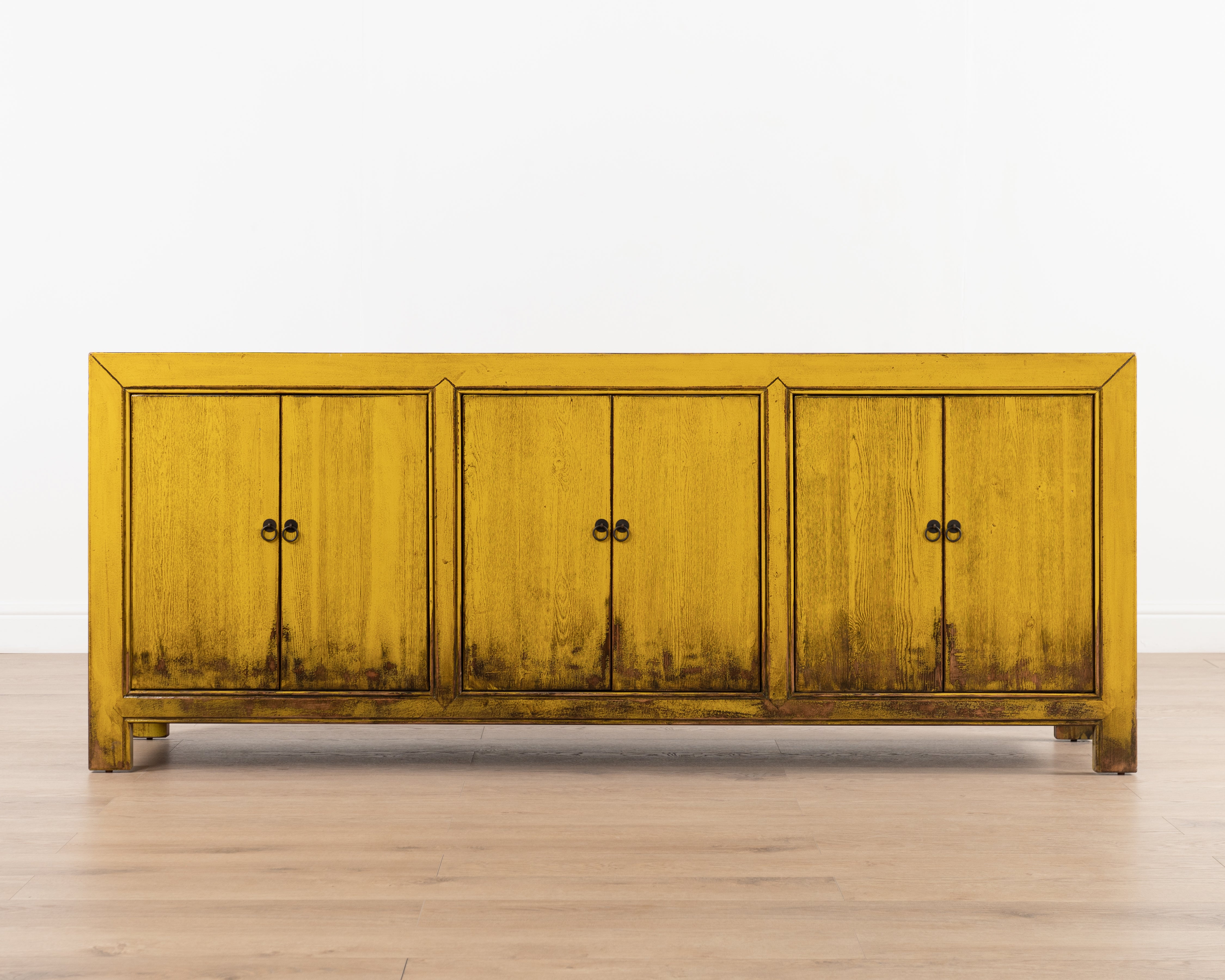 Indochine Fushun Sideboard | Distressed Sunshine Yellow