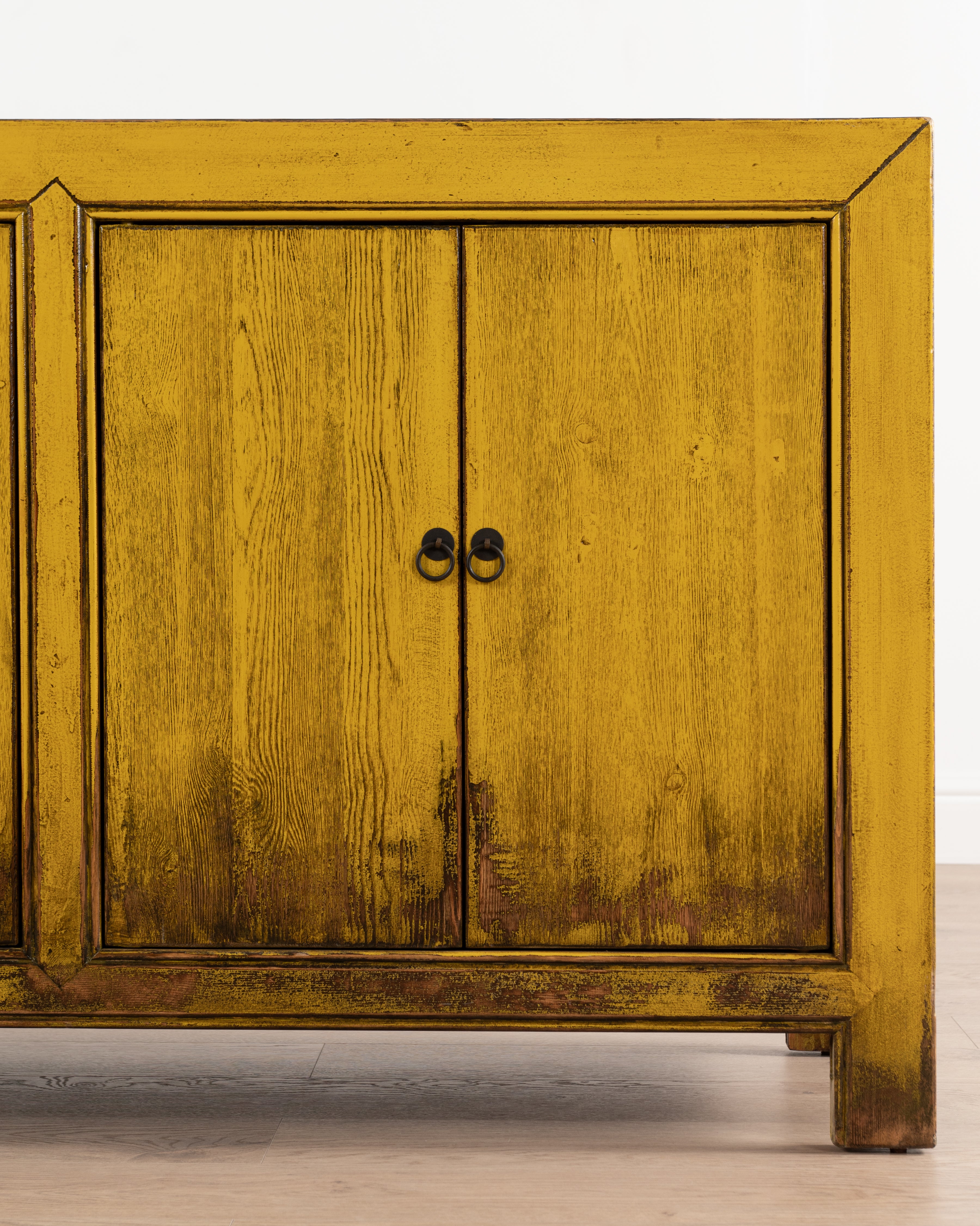 Indochine Fushun Sideboard | Distressed Sunshine Yellow