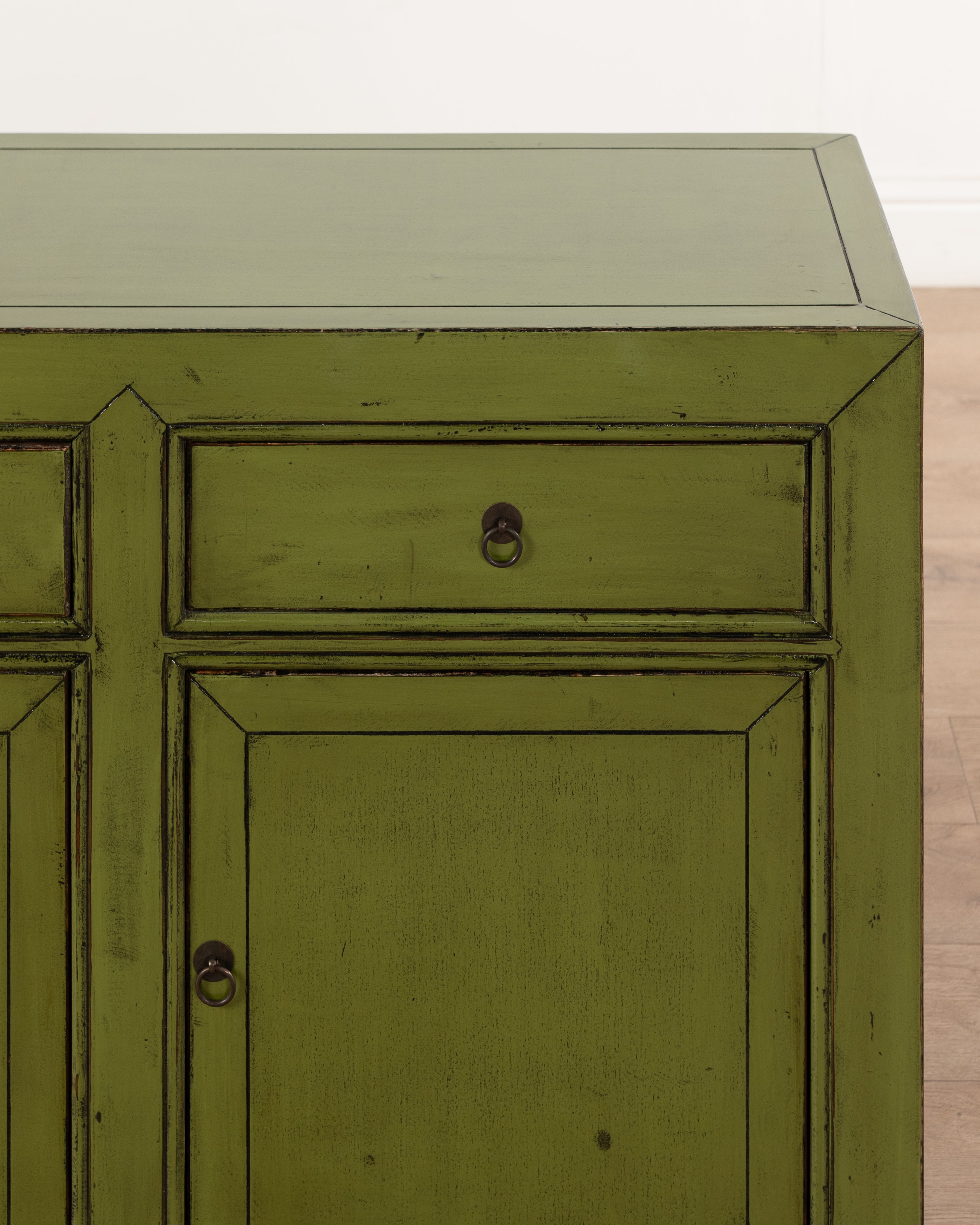 Indochine Fuyeng Sideboard | Dark Green