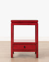 Indochine Jiro Bedside Table | Red