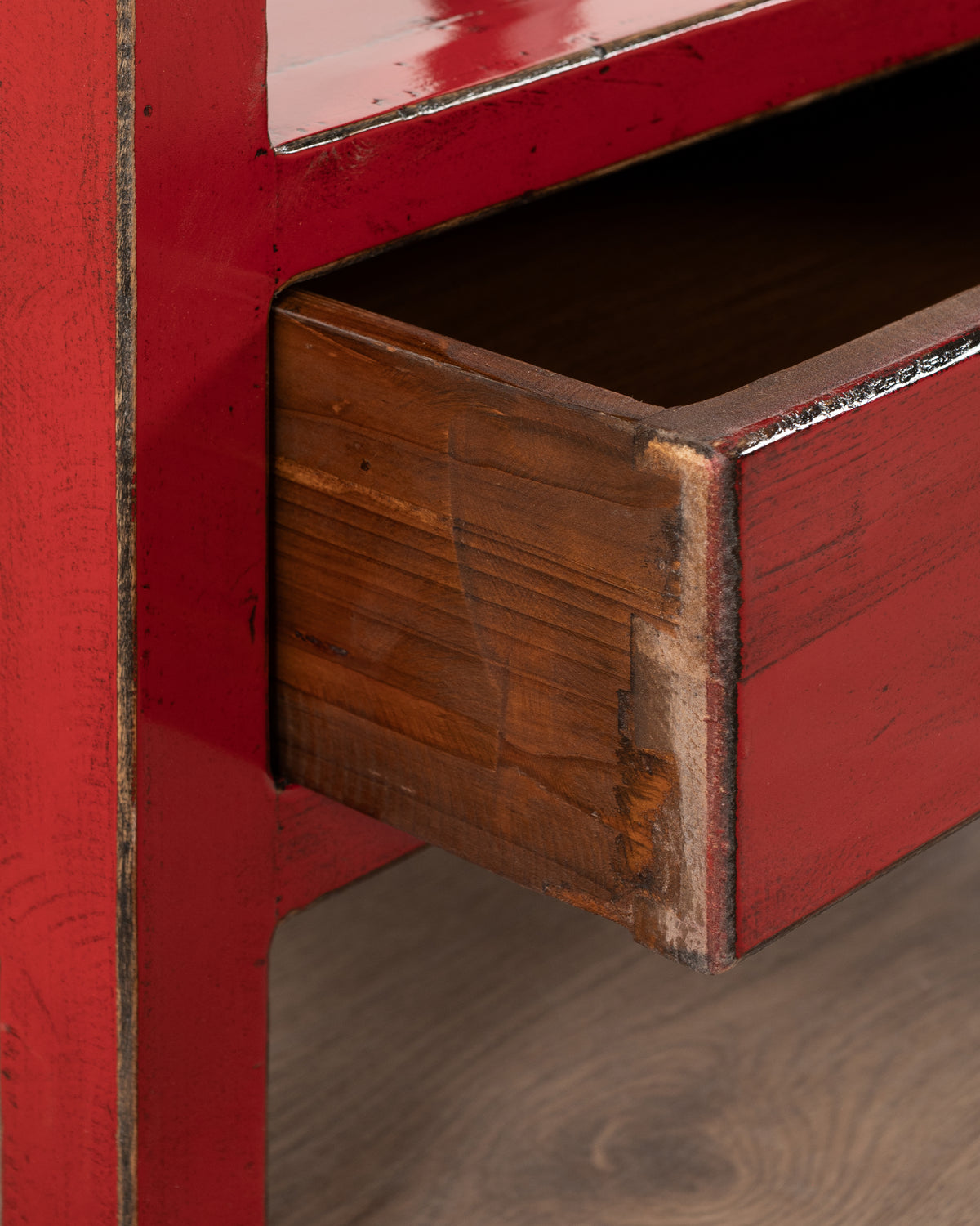 Indochine Jiro Bedside Table | Red