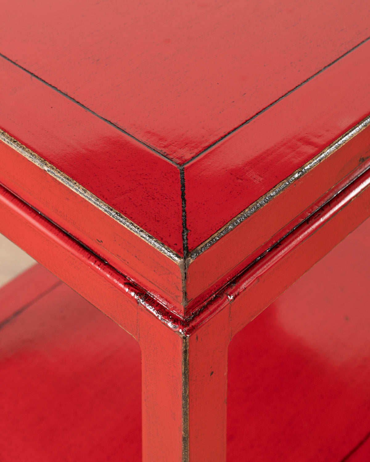 Indochine Jiro Bedside Table | Red