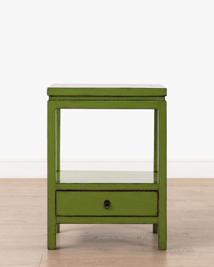 Indochine Jiro Bedside Table | Olive