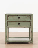 Vosburg Bedside Table | Green