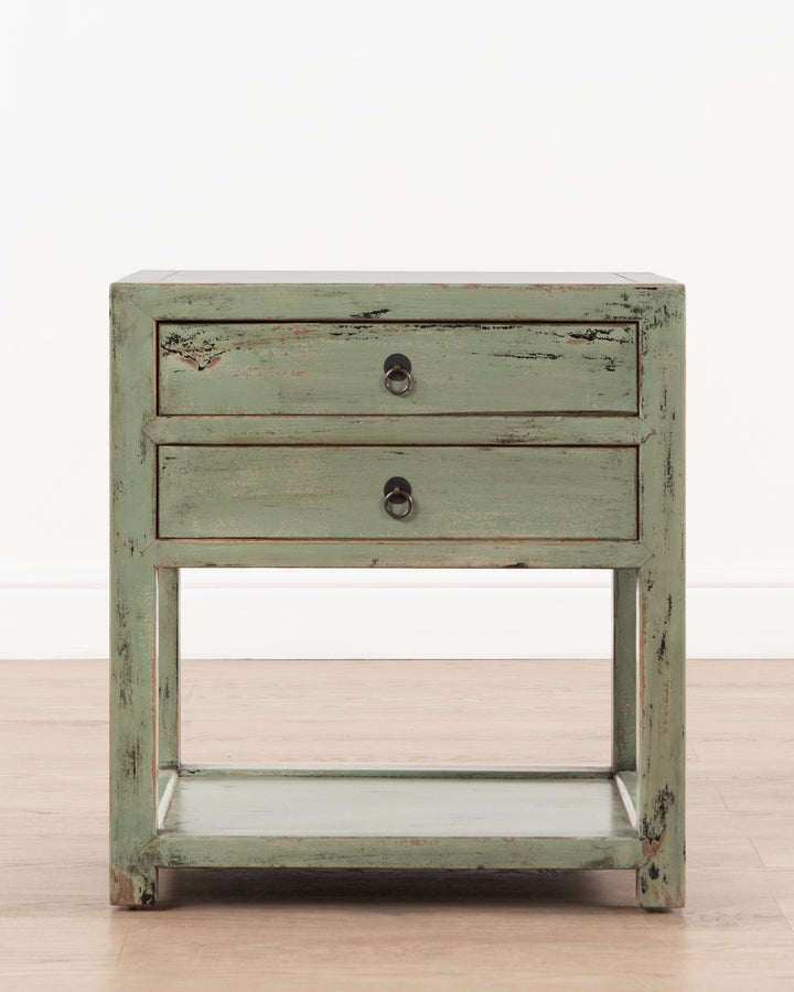 Vosburg Bedside Table | Green