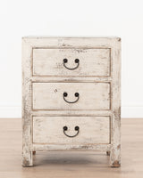 Indochine Yukiko Bedside Table | White