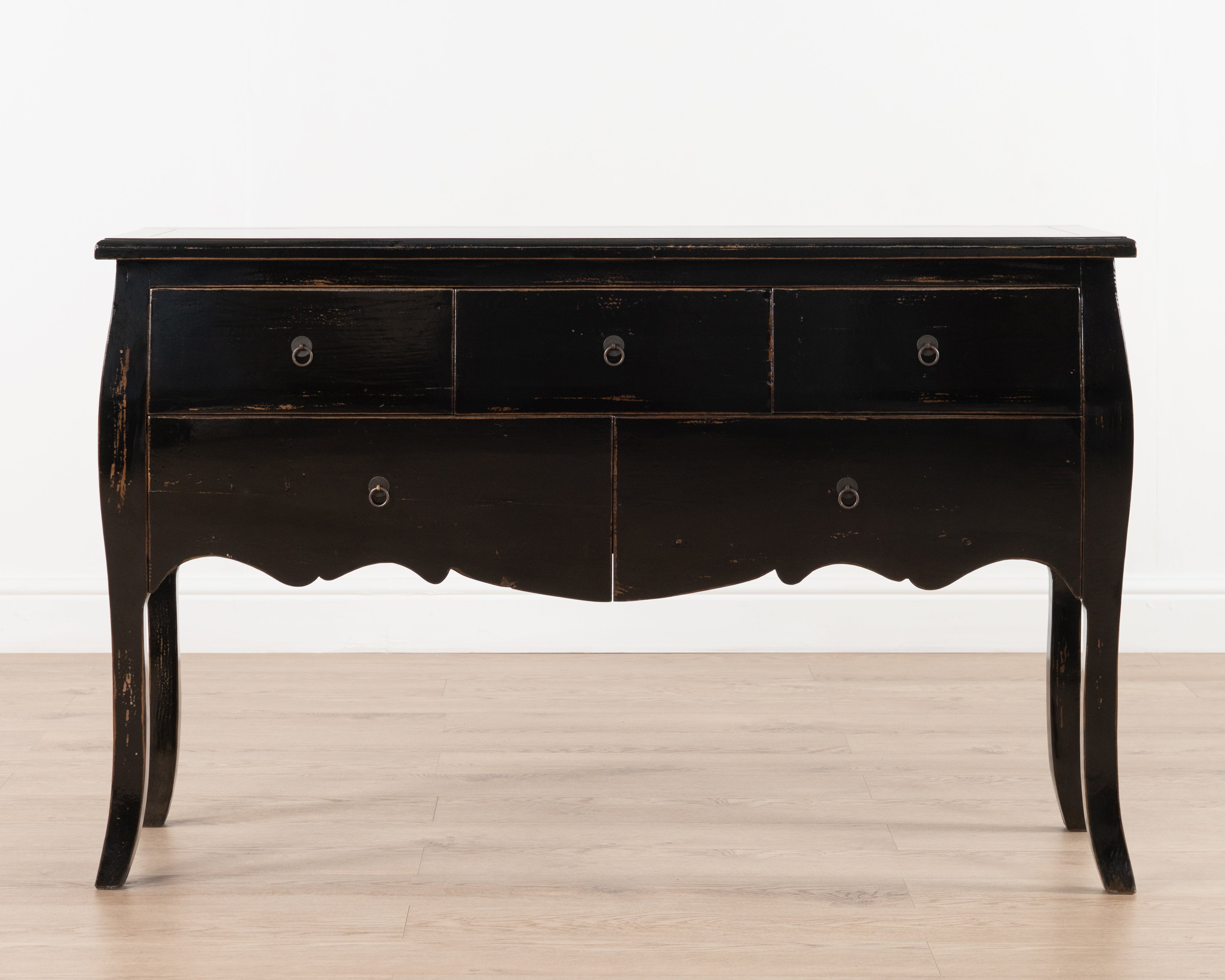Indochine Fujian console table with drawers | Black