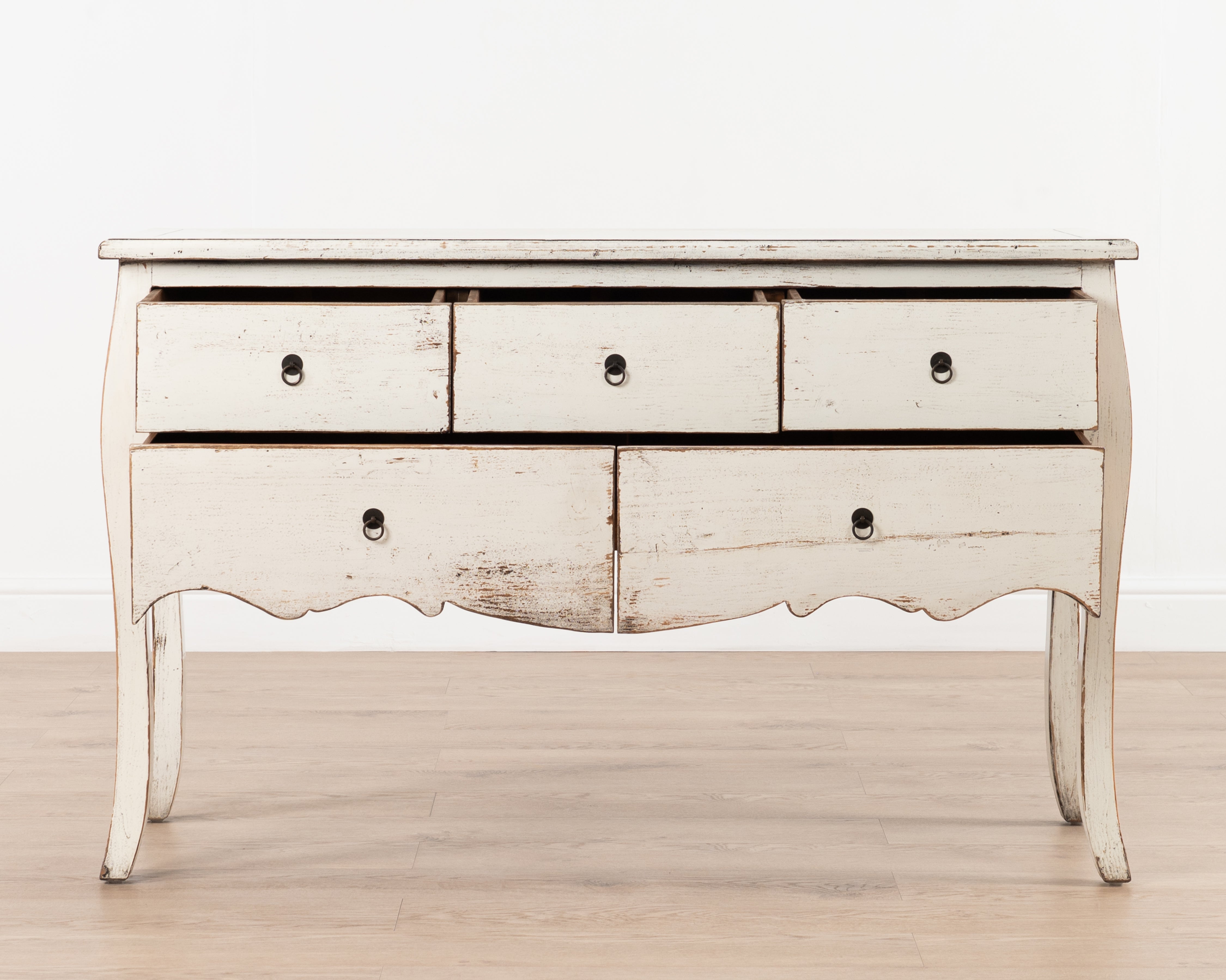Indochine Fujian console table with drawers | White