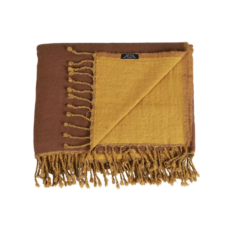 Wool Throw | Brown
