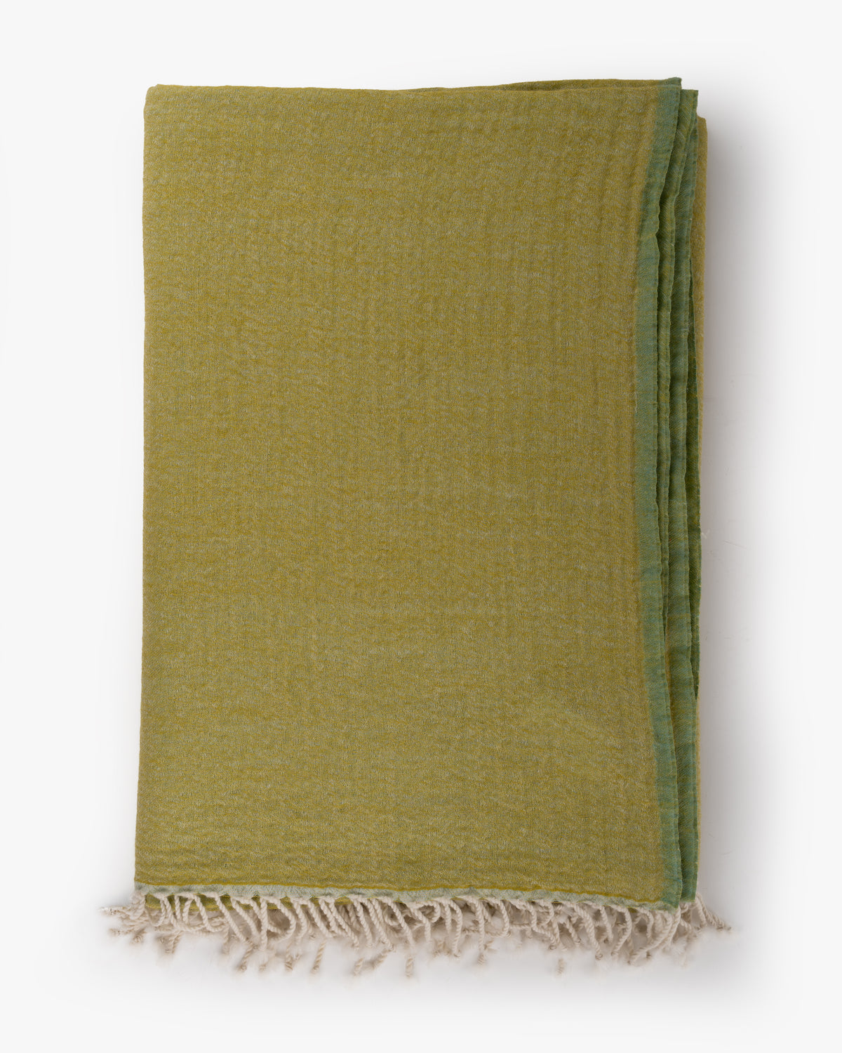Wool Throw | Lime Green