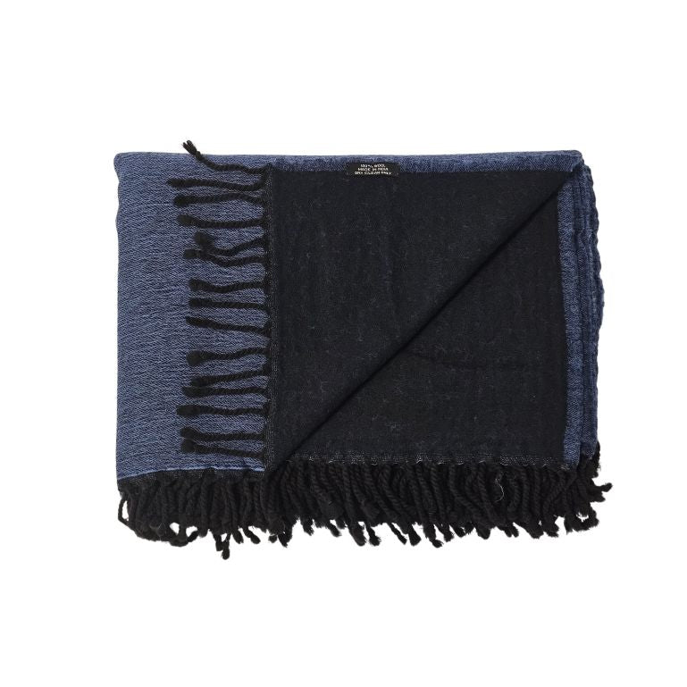 Wool Throw | Navy
