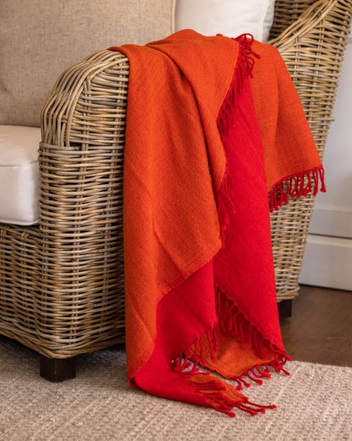 Wool Throw | Red