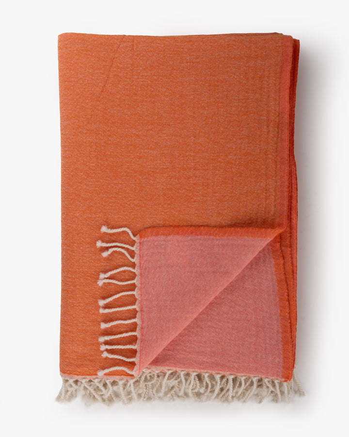 Wool Throw | Peach