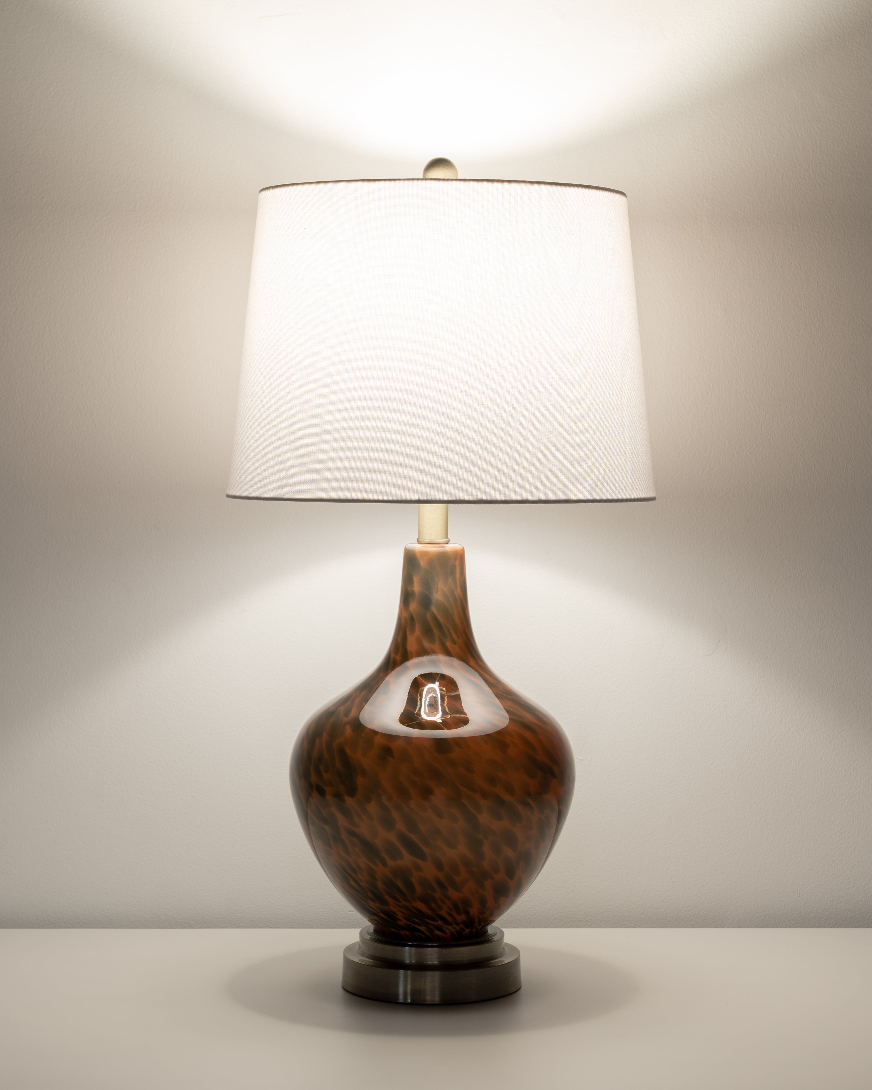 Cognac Swirl Lamp