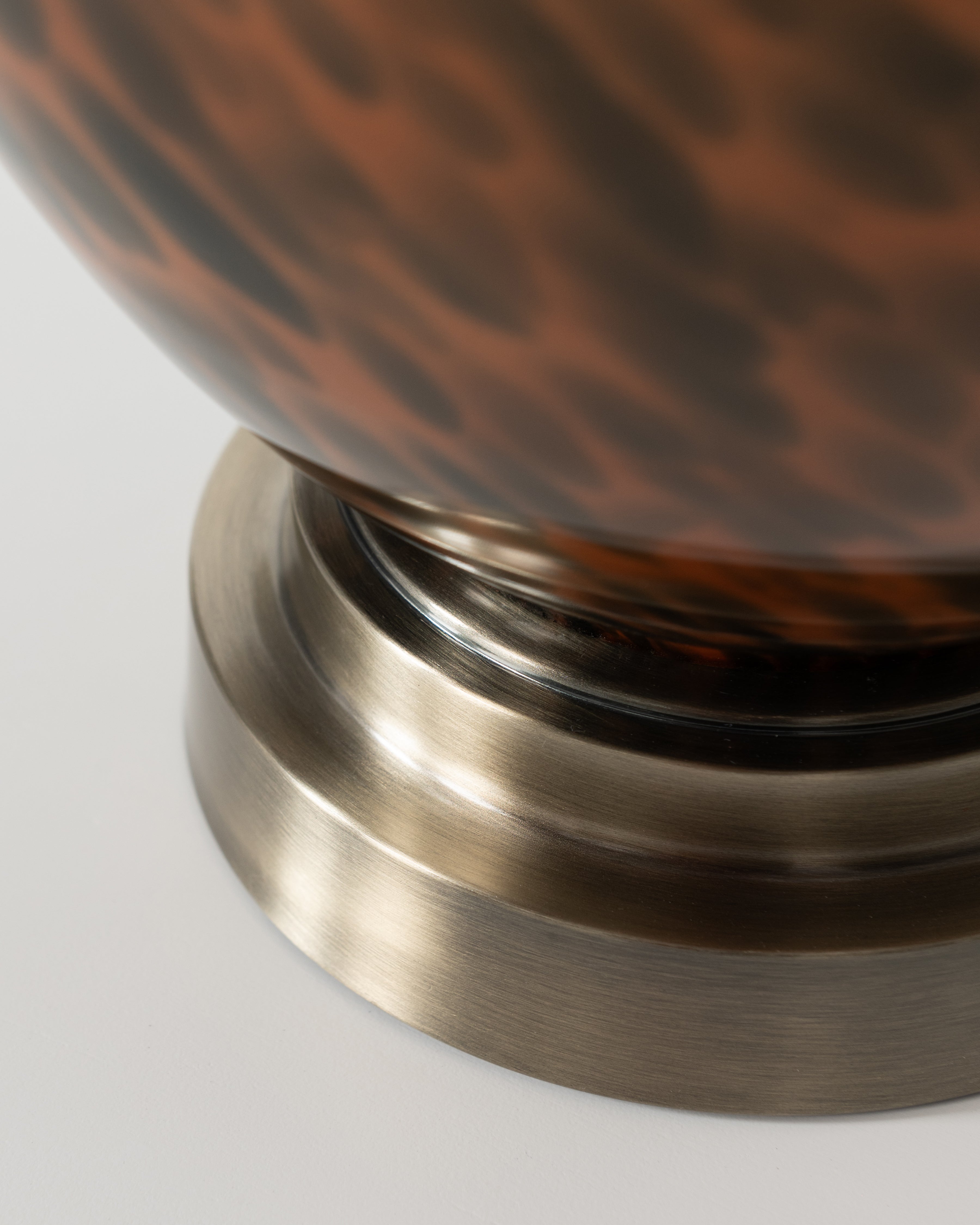 Cognac Swirl Lamp