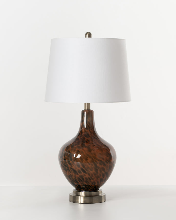 Cognac Swirl Lamp