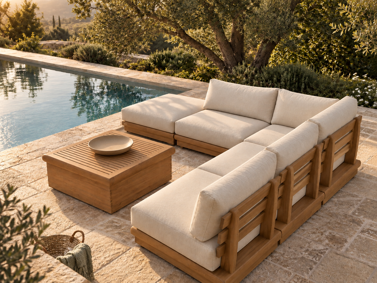 St Tropez Sectional Sofa with Coffee Table