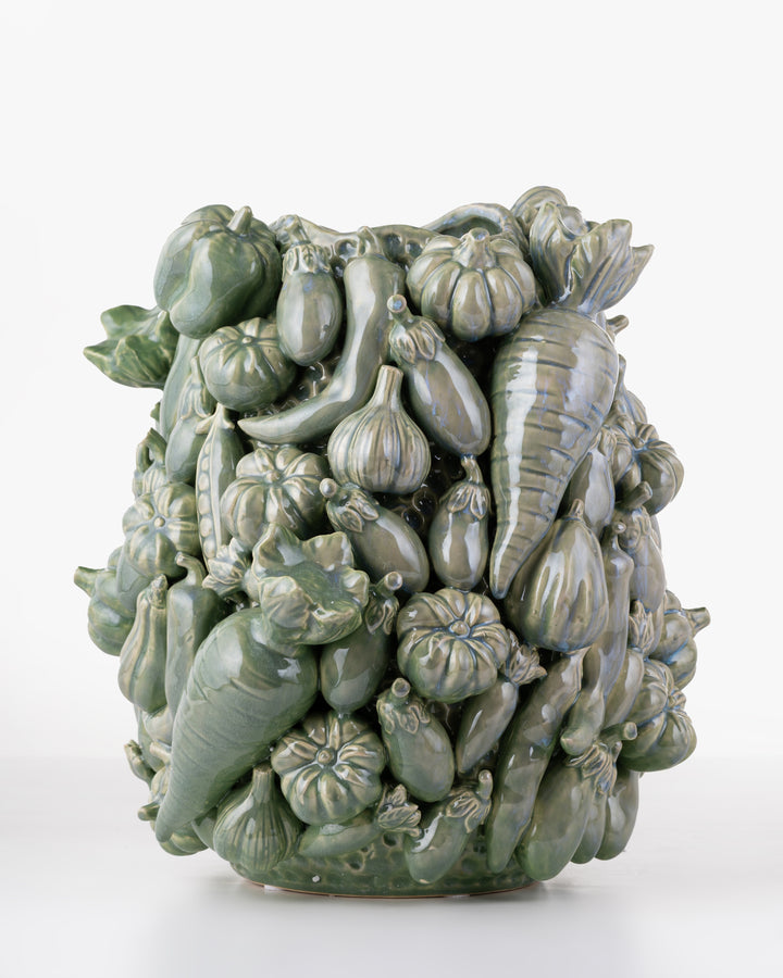 Vegetable Harvest Ceramic Vase