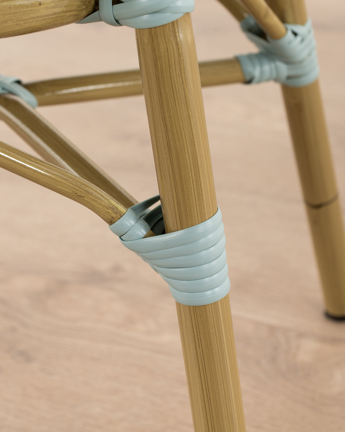 Brioche Diamond Dining Chair | Blue and Cream
