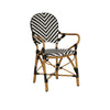 Brioche Chevron Dining Armchair | Black