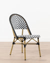 Brioche Chevron Dining Chair | Black