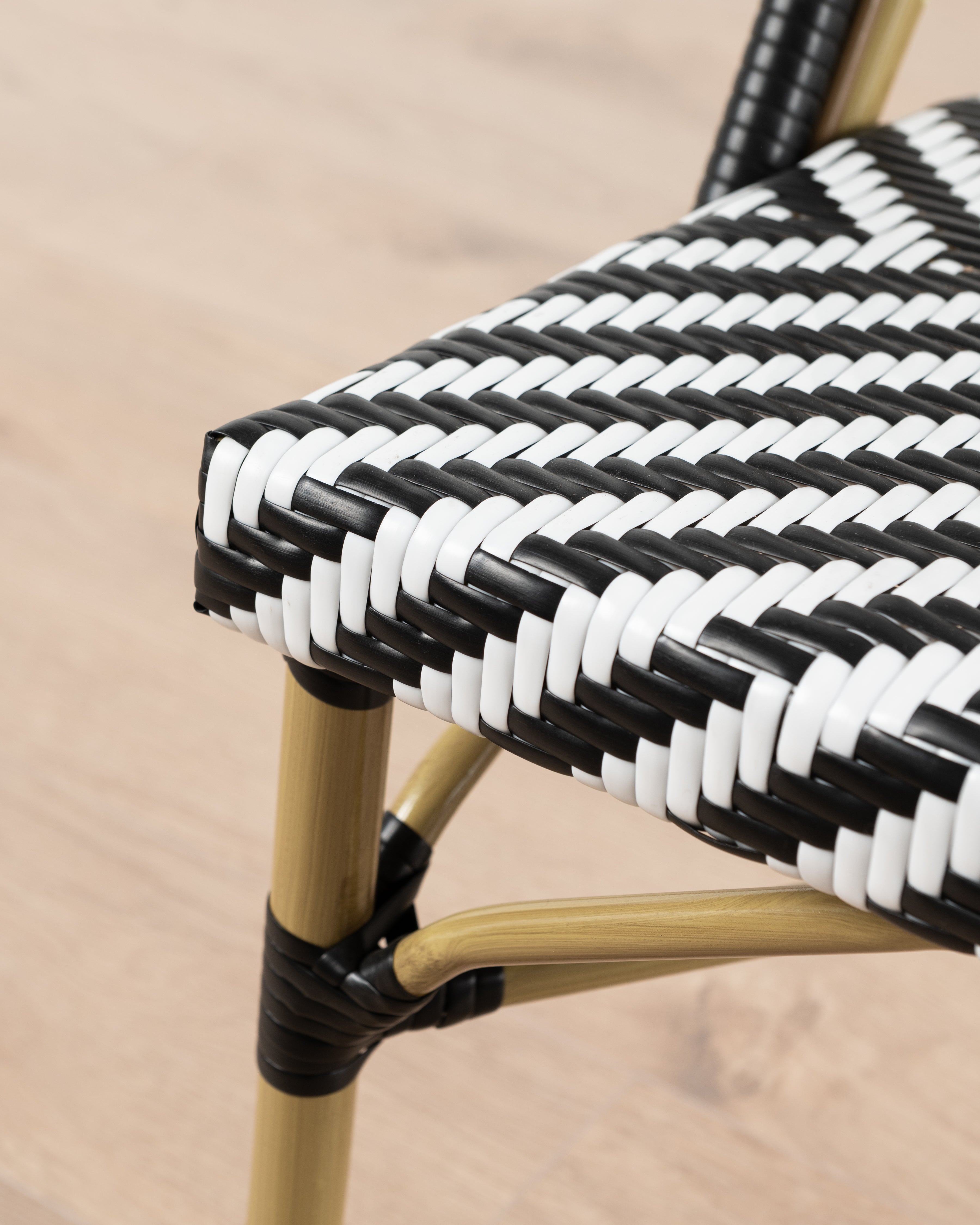 Brioche Chevron Dining Chair | Black