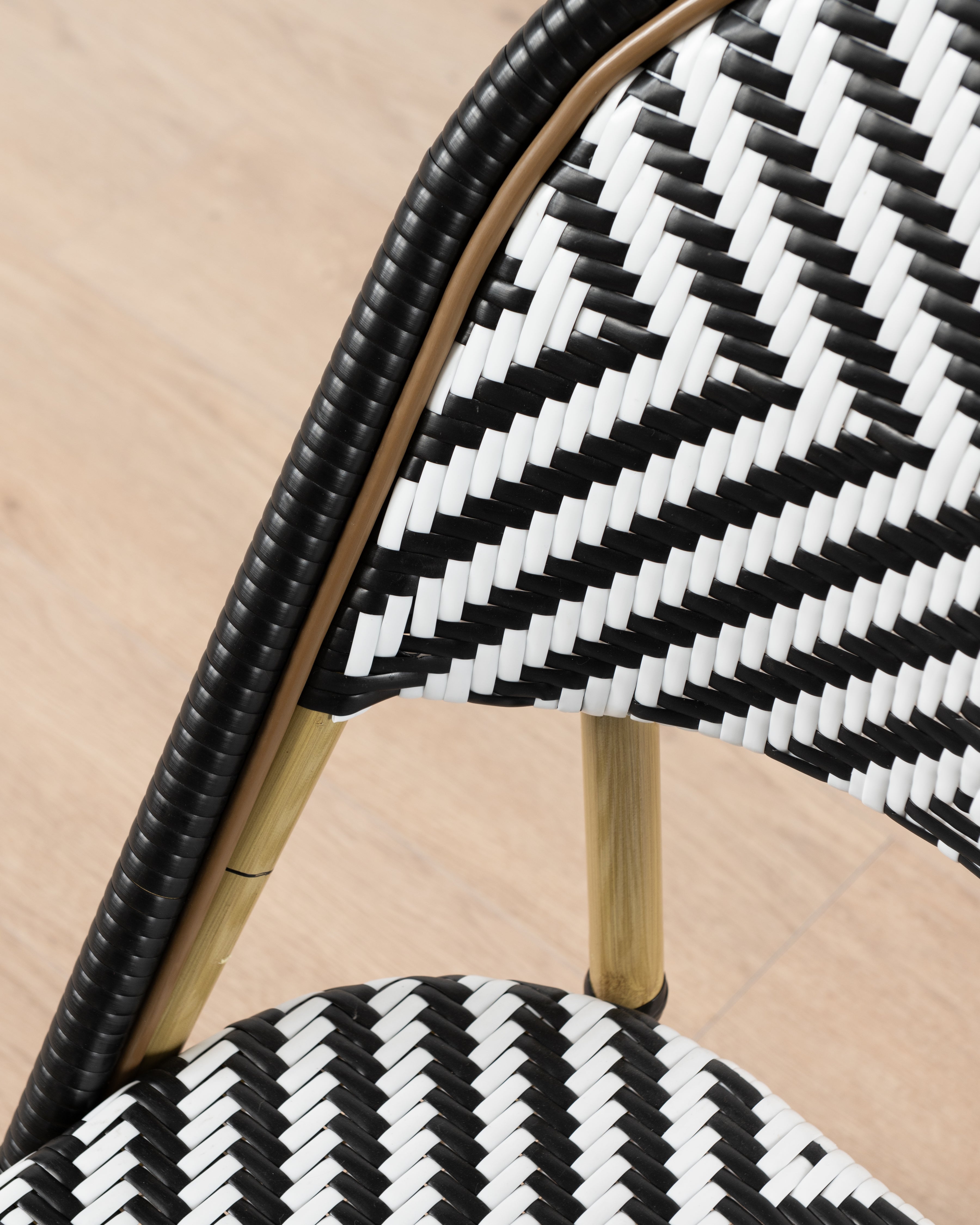 Brioche Chevron Dining Chair | Black