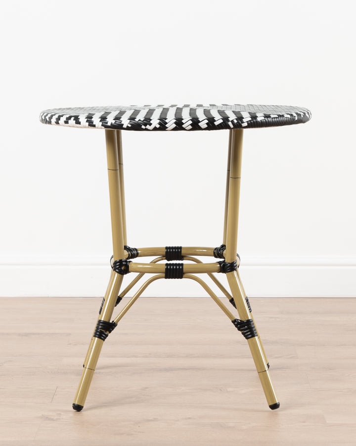 TABLE RND  BRIOCHE BLK