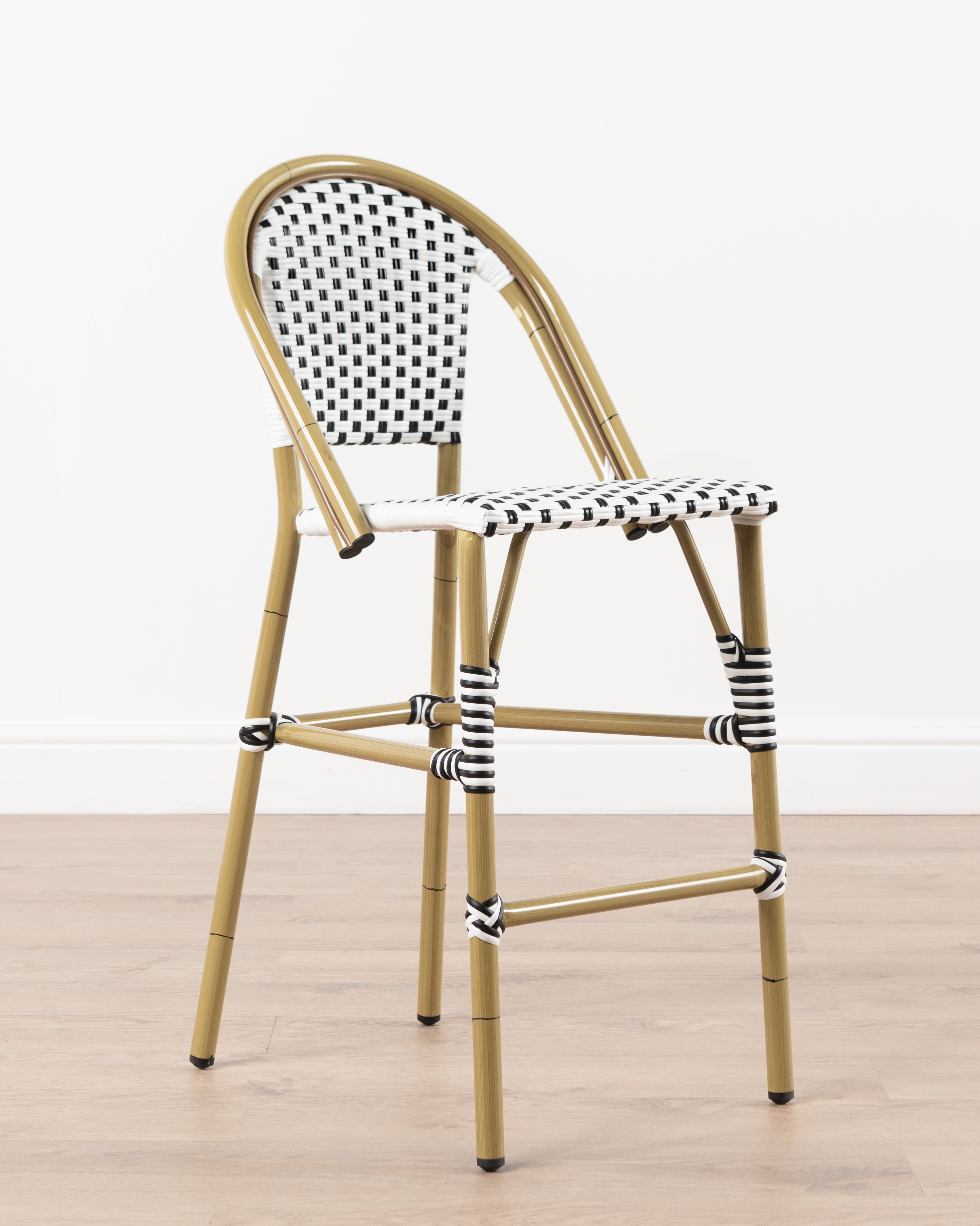 Brioche Bar Chair | Black and White