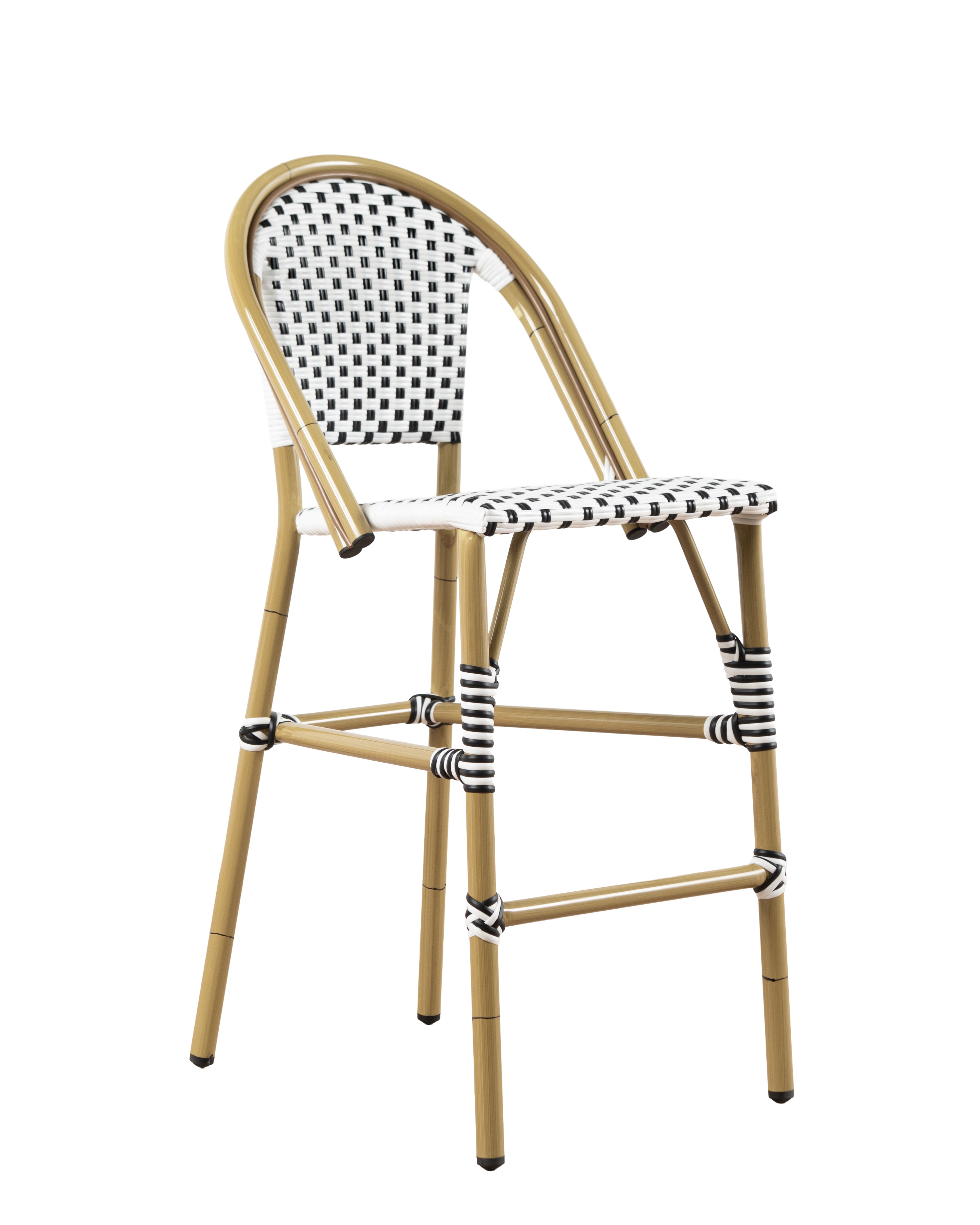 Brioche Bar Chair | Black and White